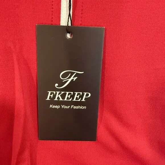 FKEEP Women’s Tennis Golf Dress 2XL Burgundy Athletic Zipper with Shorts NWT - Picture 8 of 12